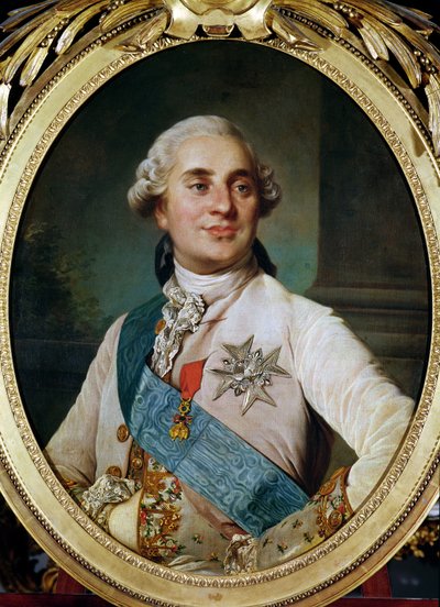 Médaillon portrait de Louis XVI - Joseph Siffred Duplessis